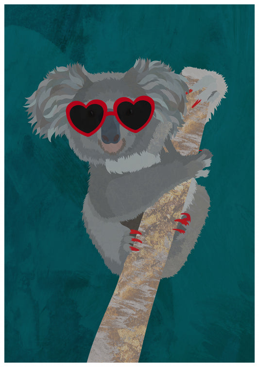 Koala fashion Poster och Canvastavla