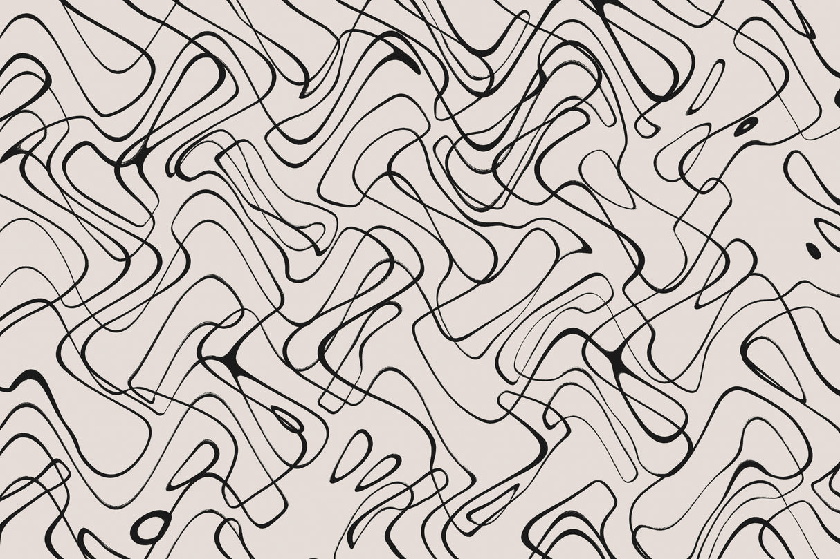 Thin Shakey Lines Poster och Canvastavla