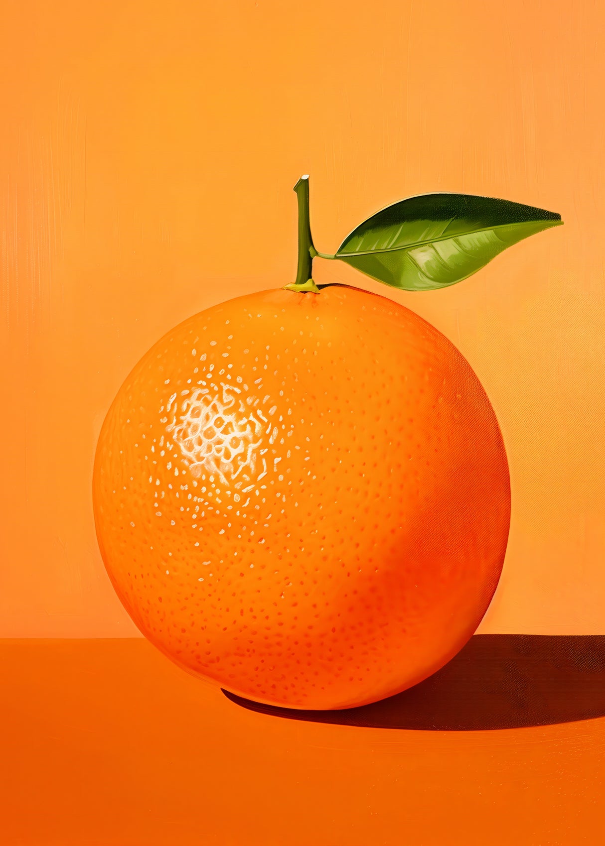 Orange Poster och Canvastavla