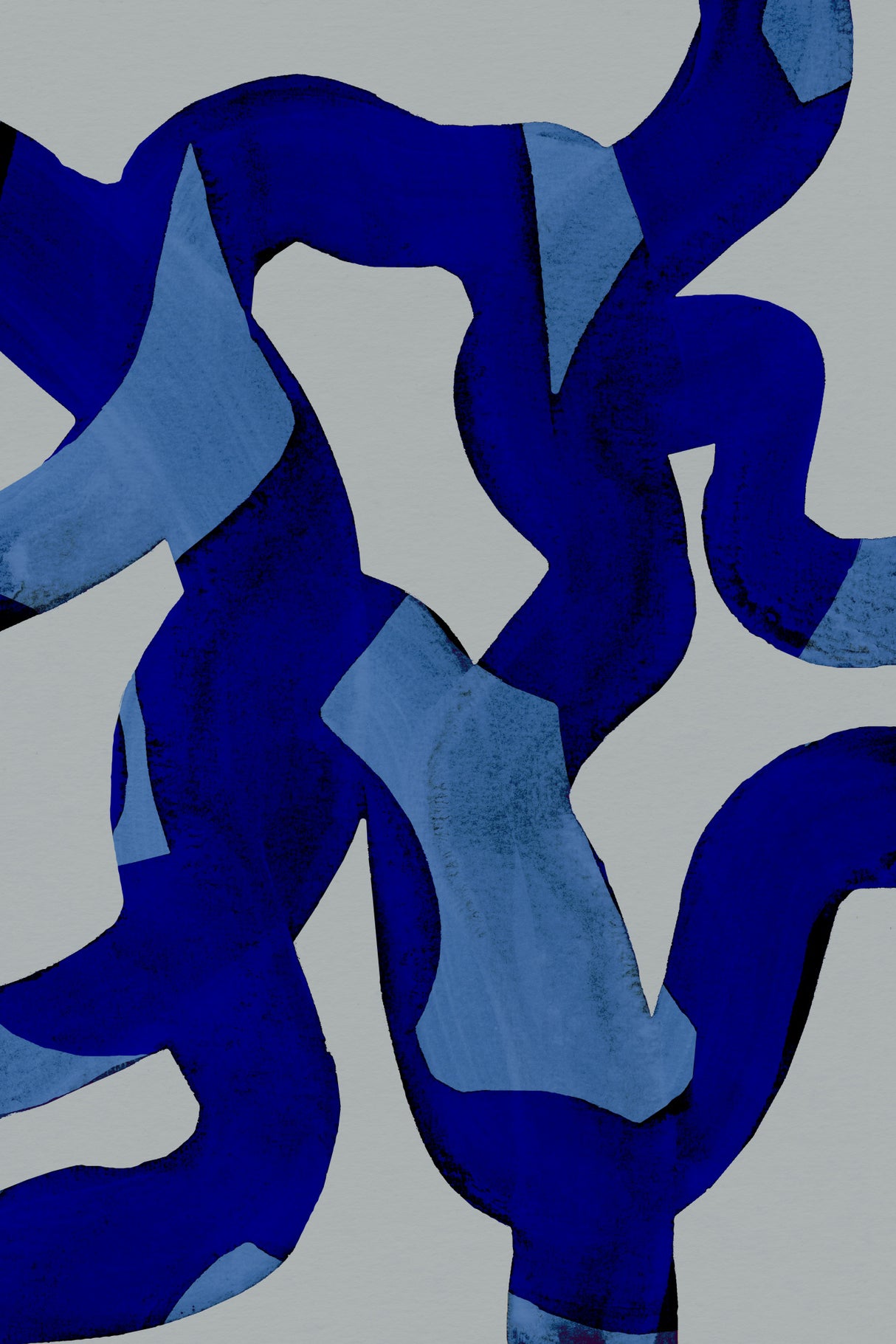 Abstract Brush Strokes 65X Poster och Canvastavla