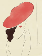 Red hat Lady Poster och Canvastavla