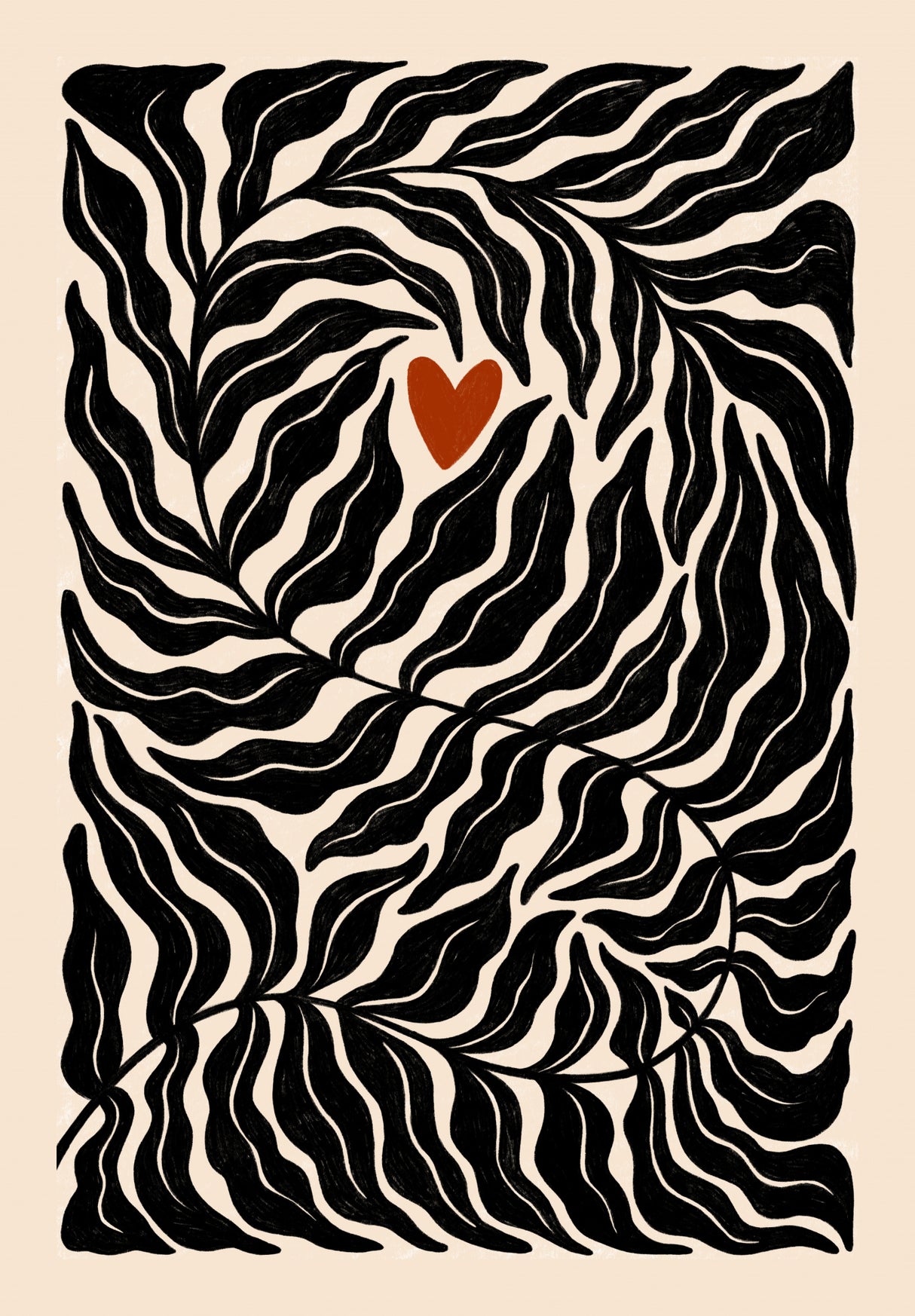 Heart Poster och Canvastavla