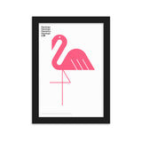 Framed Animal Flamingo Poster