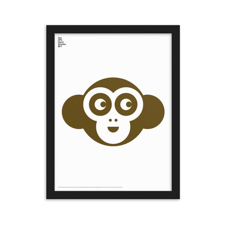 Framed Animal Monkey Poster