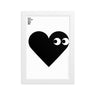 Framed Black Heart Poster