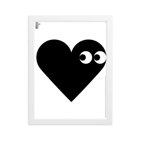 Framed Black Heart Poster