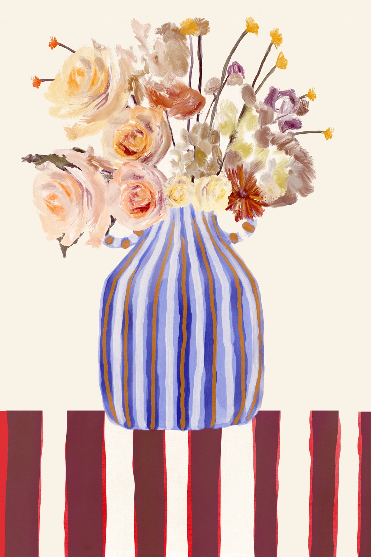 Still Life With Flowers 1 Poster och Canvastavla