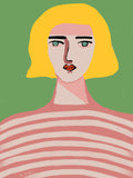 Lady with blonde hair Poster och Canvastavla