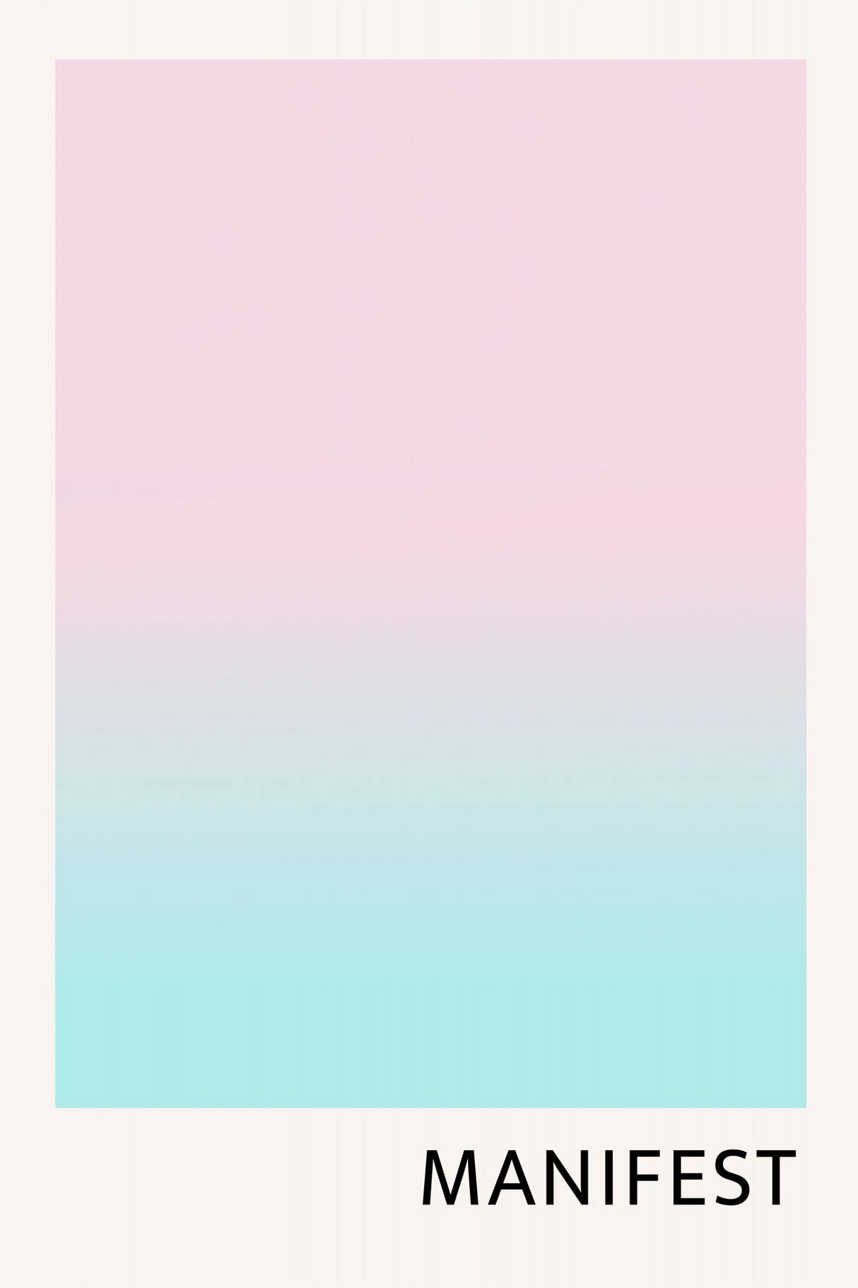 Manifestpinkblue Ratio2x3 Poster och Canvastavla