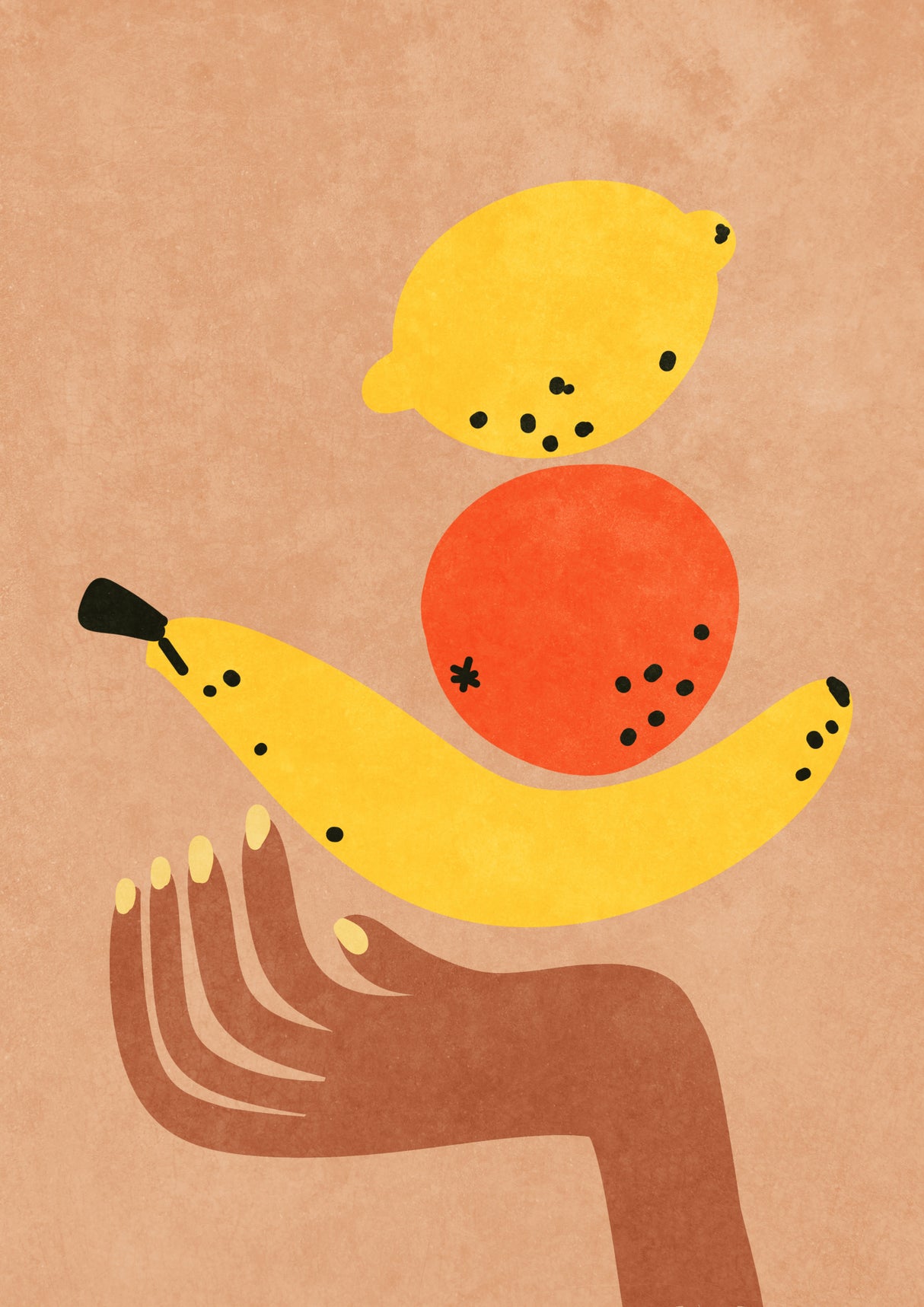 Fruits in my hand Poster och Canvastavla