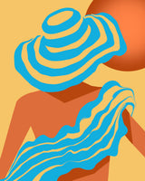 The Blue Sarong Poster och Canvastavla