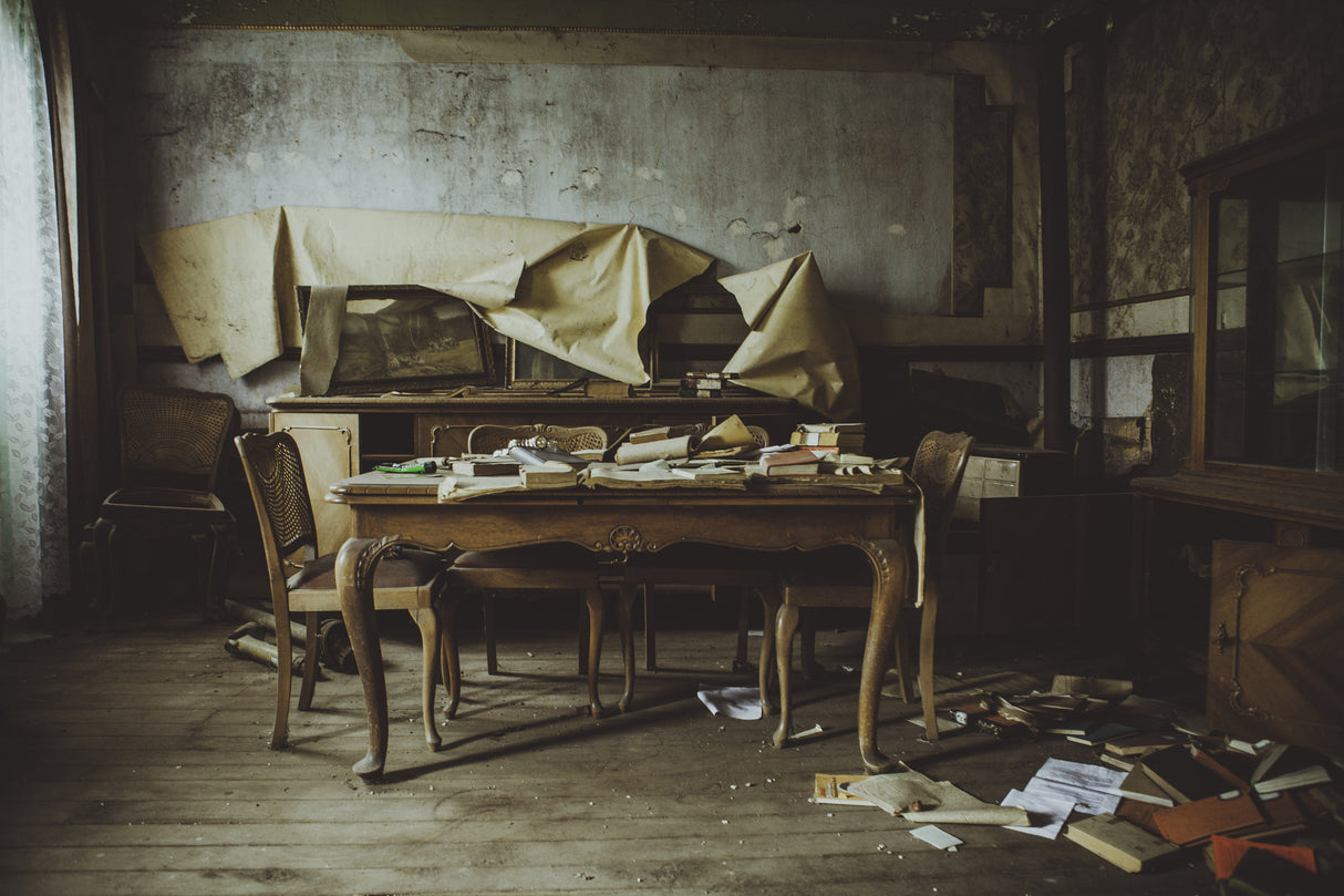 Abandoned house Poster och Canvastavla