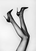 Happy Feet Shoes B&w Poster och Canvastavla