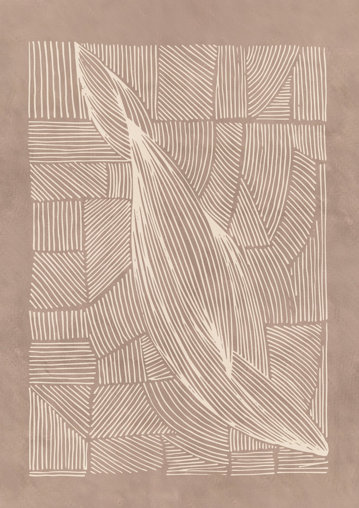 Abstract Irregular Lines Poster och Canvastavla