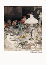 Around the Evening Lamp (1900) Poster och Canvastavla