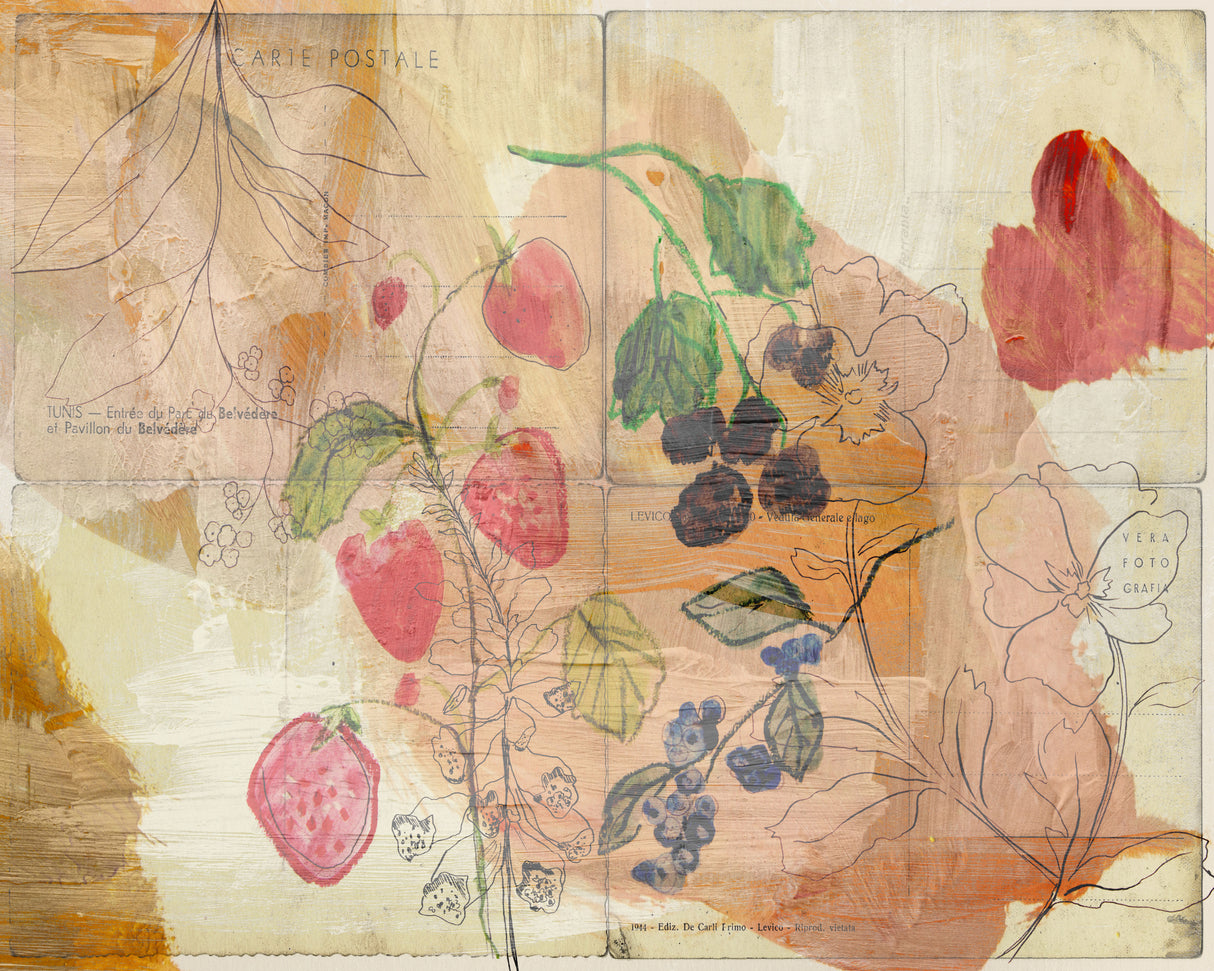 Fruit Postcards Poster och Canvastavla