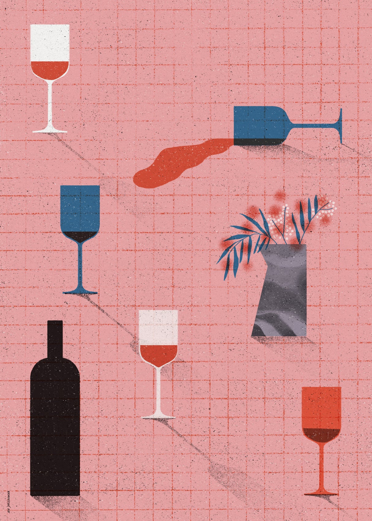 Wine Poster och Canvastavla