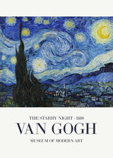 The Starry Night Poster och Canvastavla