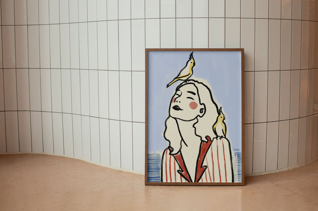 Feathers Blå