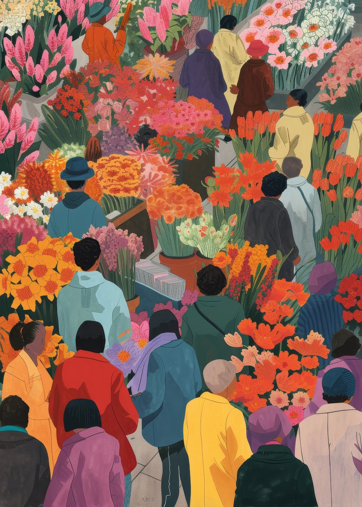 Floral Crowd
