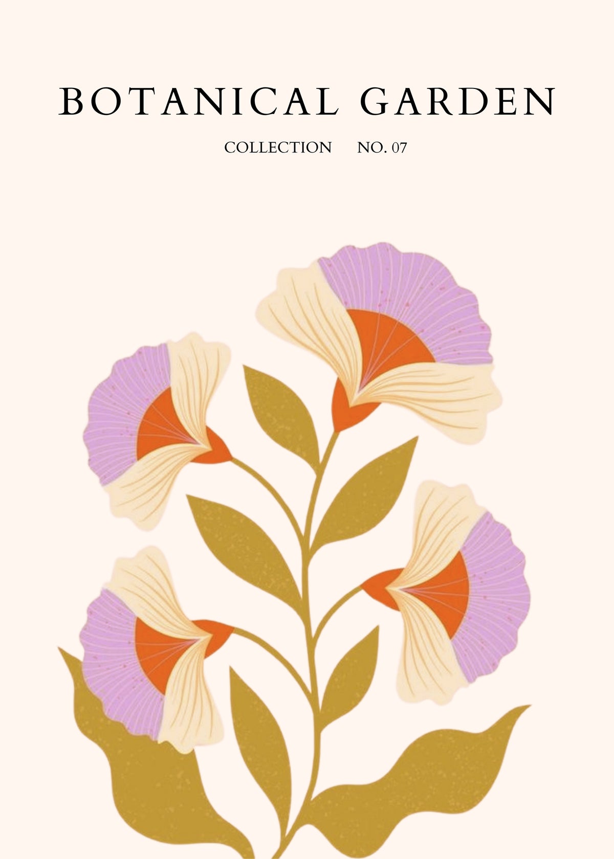 Golden Botanical Leaves