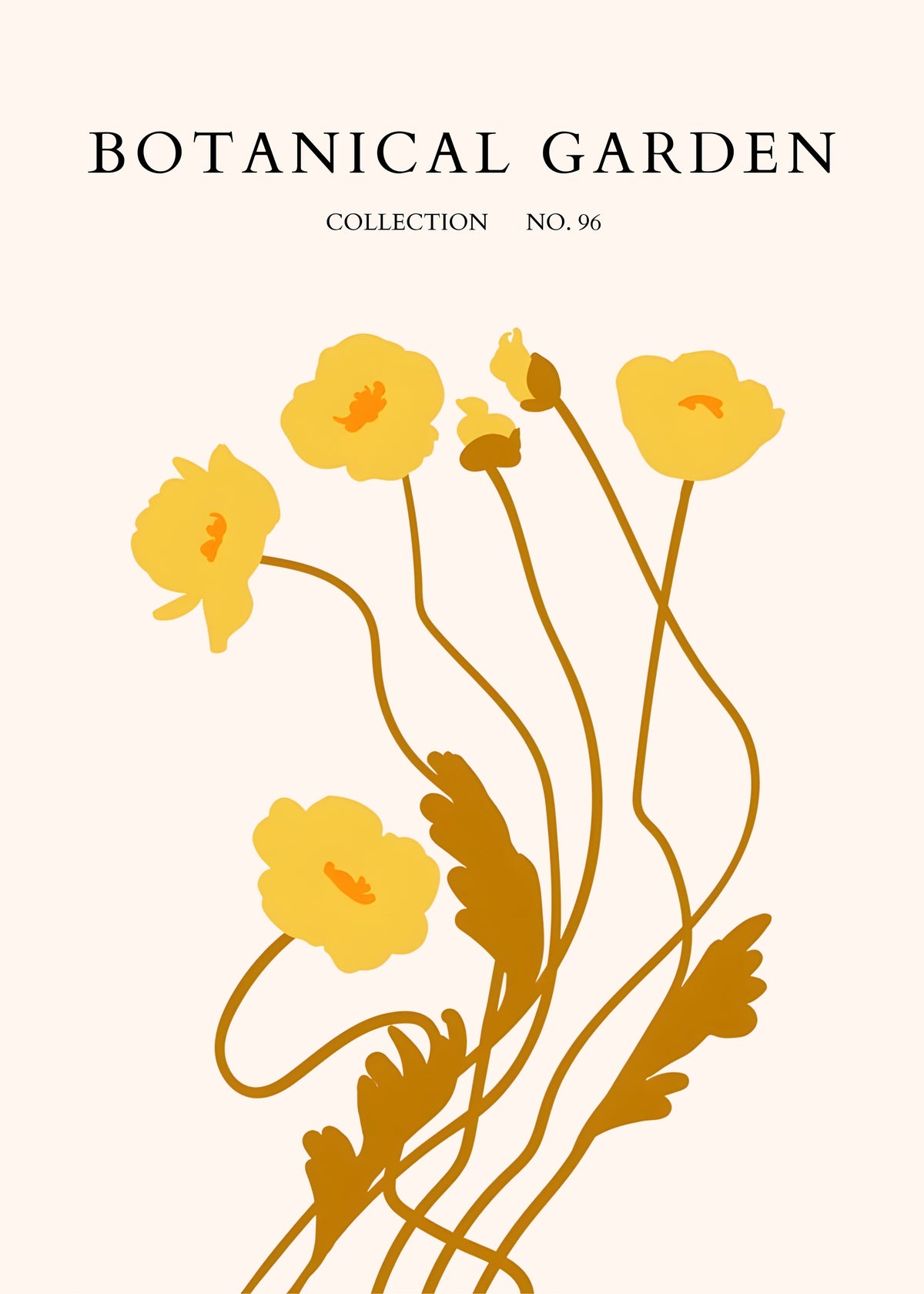 Golden Botanical Stems