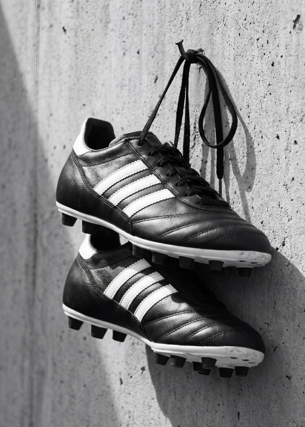 Hanging Soccer Cleats Poster