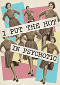 Hot Psychotic Pinup Style Poster