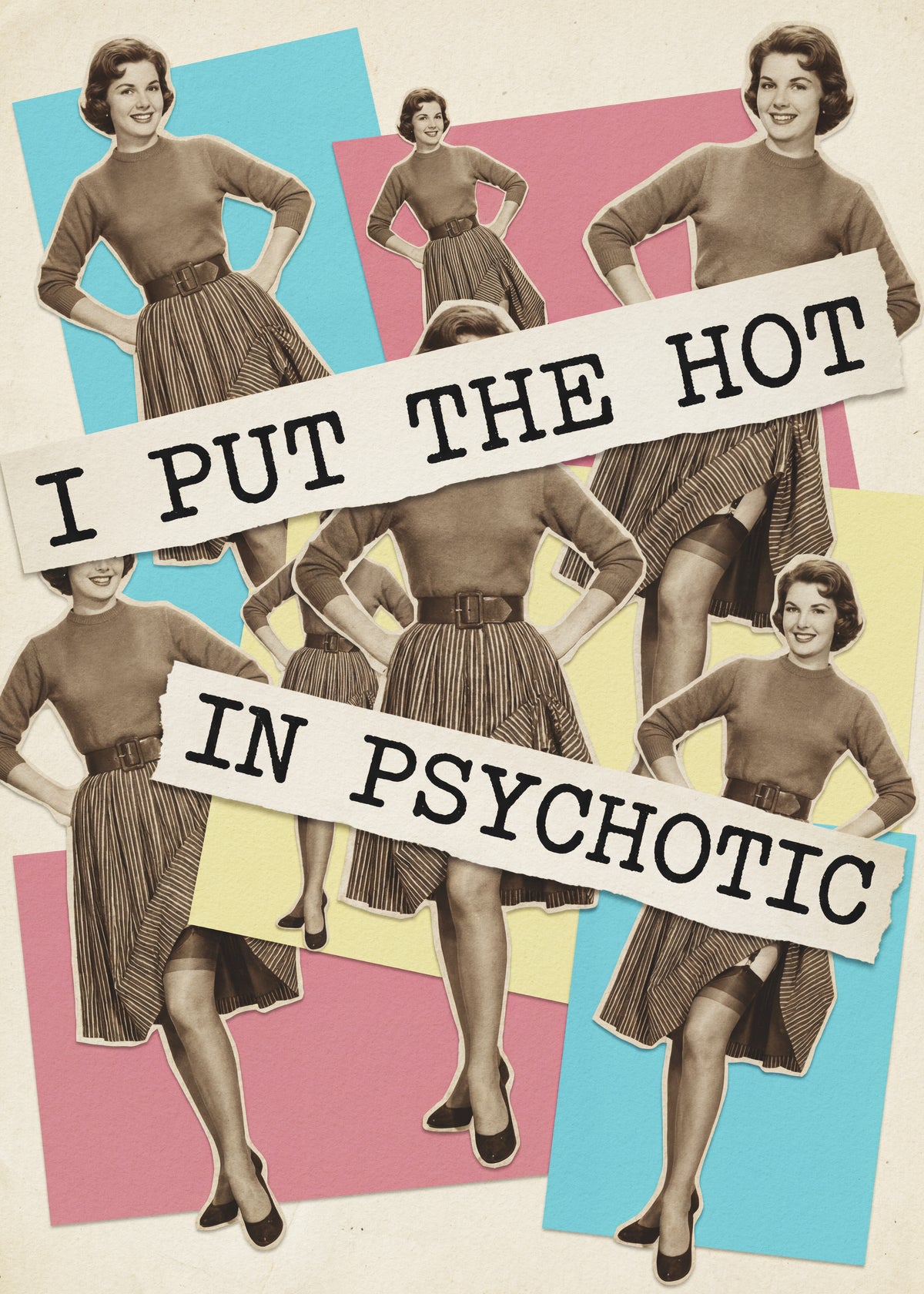 Hot Psychotic Pinup Style Poster
