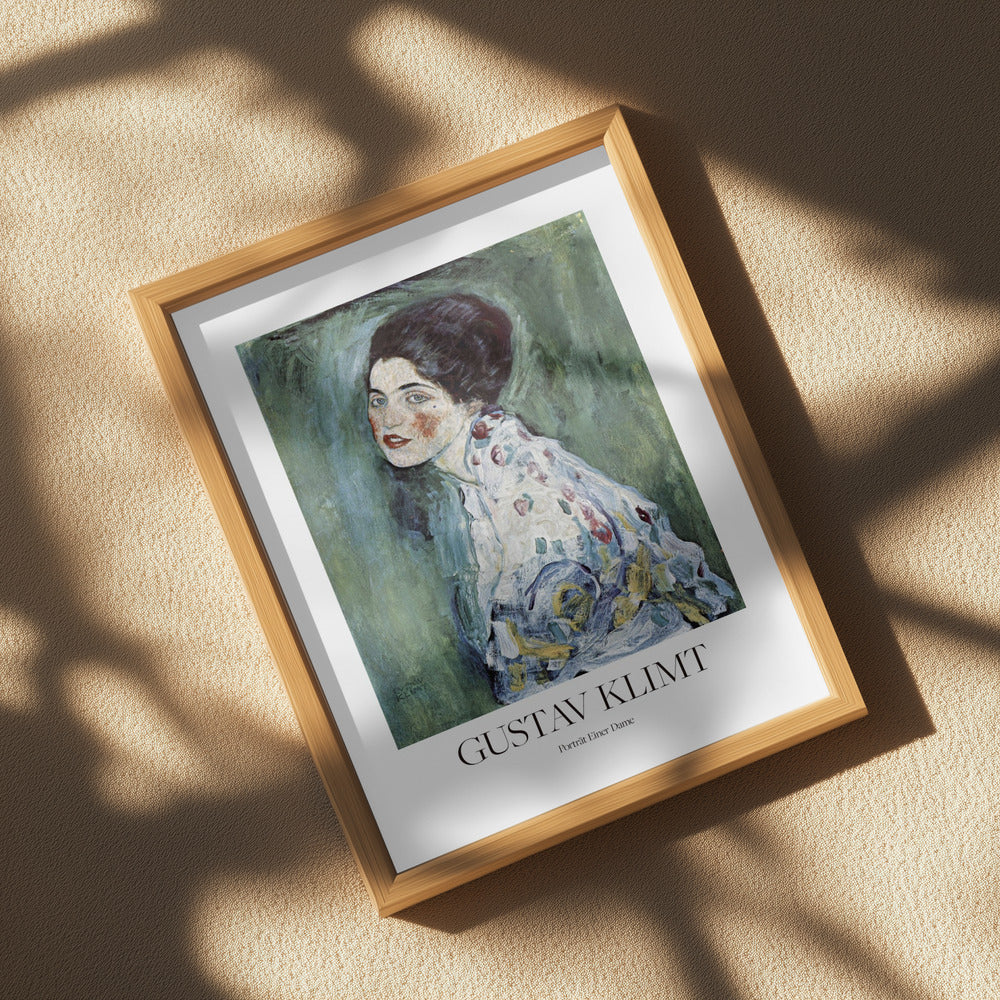 Porträt Einer Dame (1916–1917) Poster Poster och Canvastavla