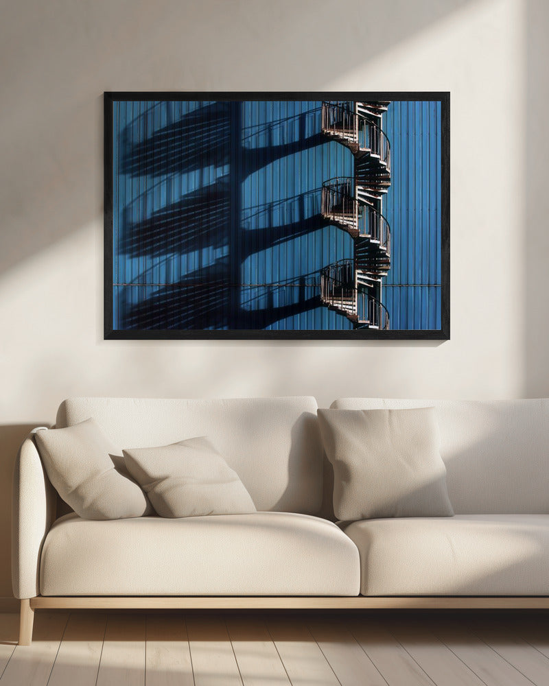 Spiral Staircase and shadows Poster och Canvastavla