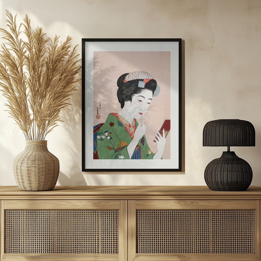 Woman Applying Rouge (1920) Poster och Canvastavla