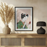 Woman Applying Rouge (1920) Poster och Canvastavla