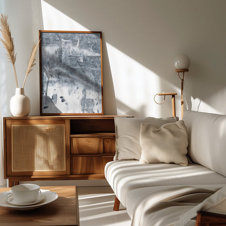 Concrete structure 12 Abstract painting mural Poster och Canvastavla