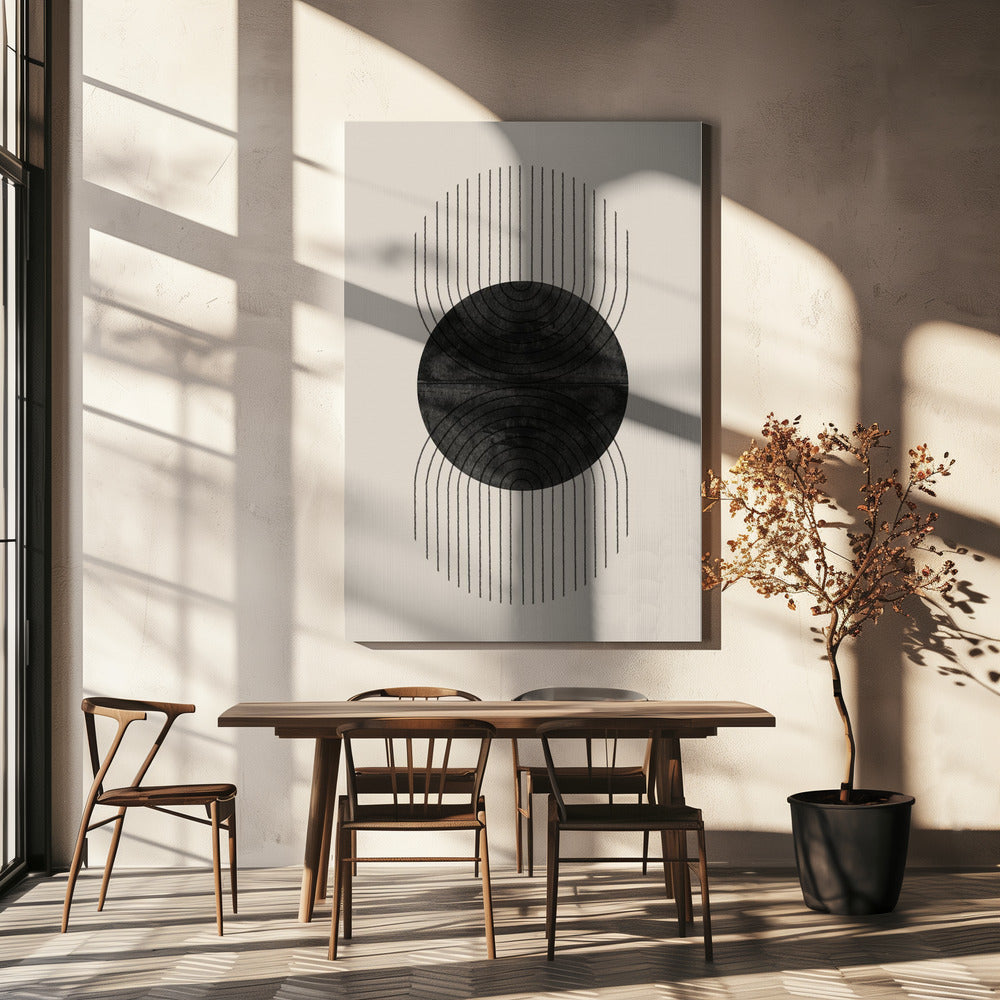 Perfect Point Black Poster och Canvastavla