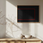 Red over Black Poster och Canvastavla