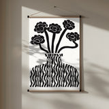 Vase and Flowers 03 Theprintablestudio 24x32inch Poster och Canvastavla