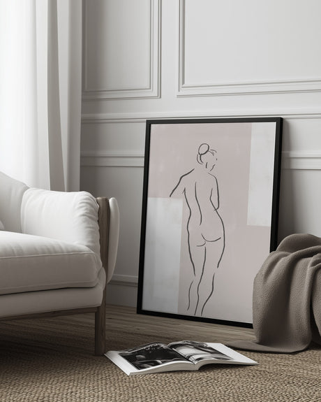 Woman in Studio Poster och Canvastavla