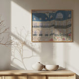 Sunset Over Paris 70x100 Poster och Canvastavla