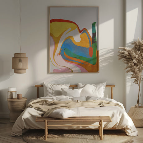 Organic Bauhaus Waved Poster och Canvastavla