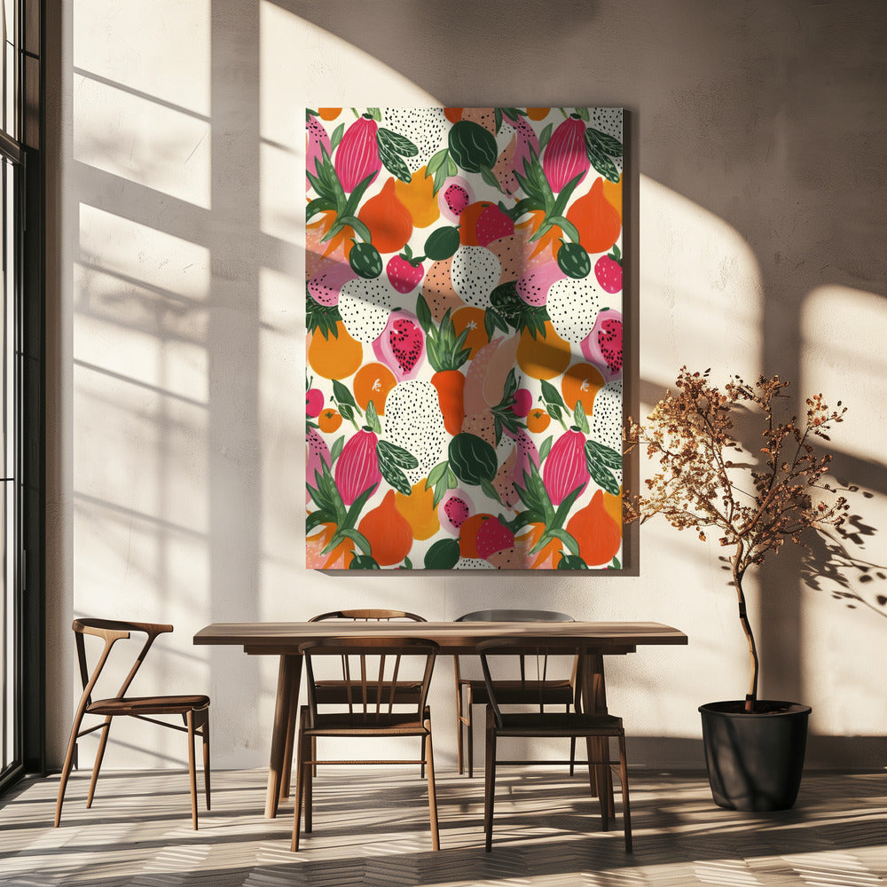 Freshfruitspattern Poster och Canvastavla