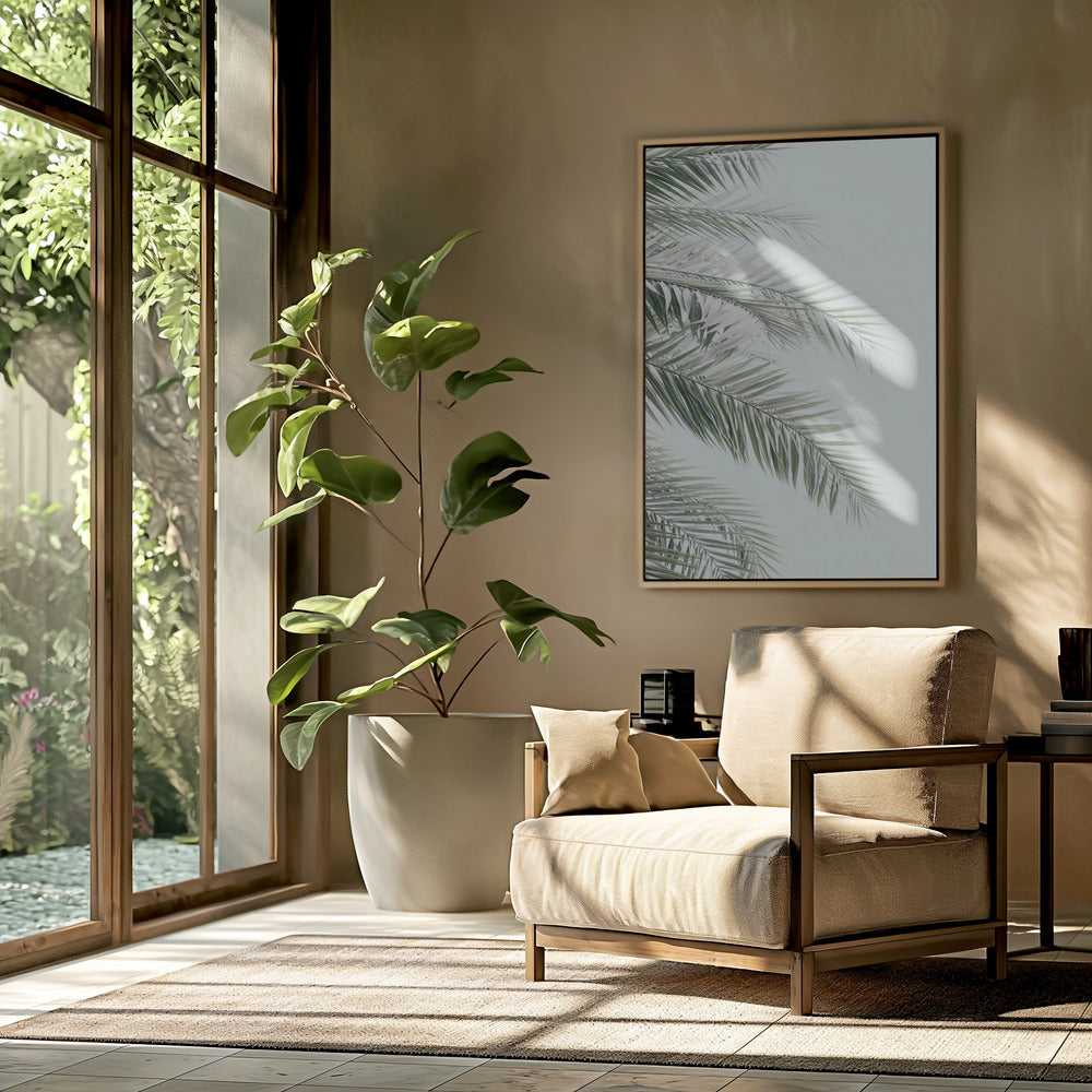 Blue Palms Poster och Canvastavla