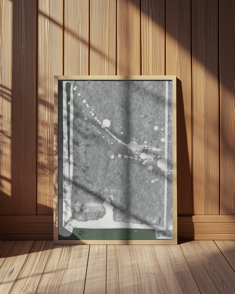 Tension fields 2 Abstract painting 18 green mural Poster och Canvastavla