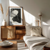 Heron In The Snow Poster och Canvastavla