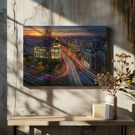 Madrid Metropolis. Poster och Canvastavla