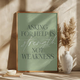 Asking Help Poster och Canvastavla