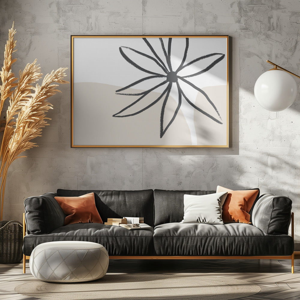 Flower and Cream Poster och Canvastavla