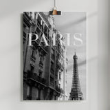 Paris Text 3 Poster och Canvastavla