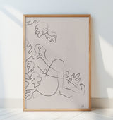 Embrace Nature Beige Poster och Canvastavla