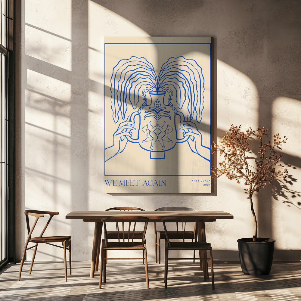 Vessel Collection : We Meet Again (LineArt) Poster och Canvastavla